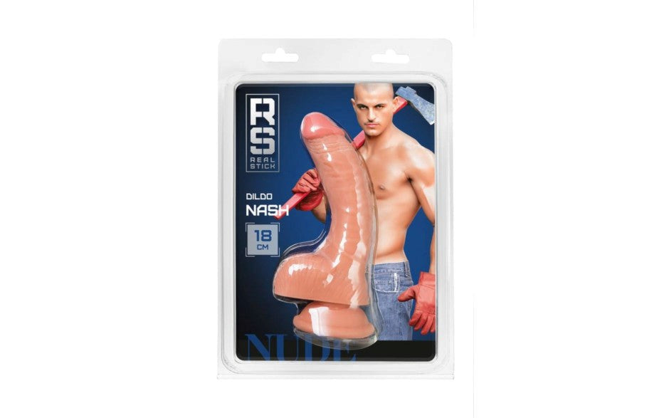 Shots Toys Real Stick Nude 18 cm Realistic Dildo Nash with Suction Cup - - Realistic Dildos