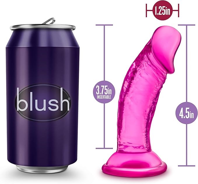 Blush Novelties B Yours Sweet N Small Realistic Dildo 10cm Pink Beginner Friendly - - Realistic Dildos