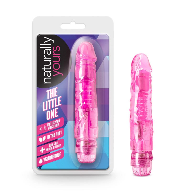 Blush Novelties Naturally Yours The Little One Vibrating Dildo 14cm Pink Flexi - - Vibrating Dildos