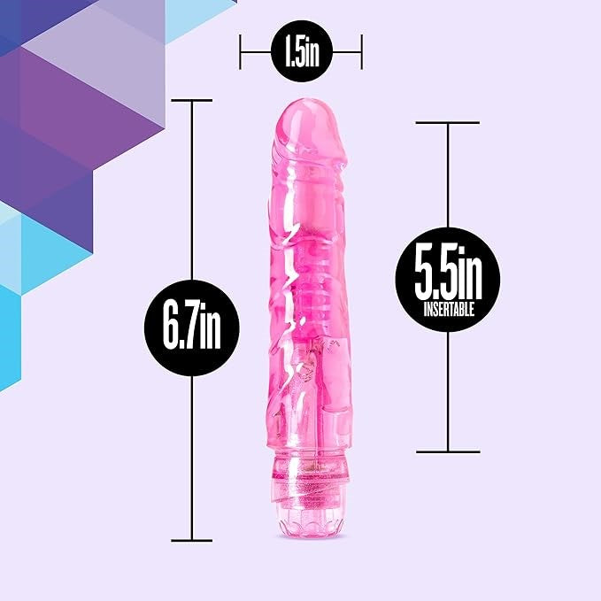 Blush Novelties Naturally Yours The Little One Vibrating Dildo 14cm Pink Flexi - - Vibrating Dildos