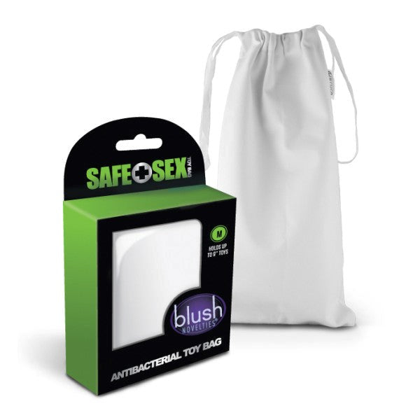 Blush Novelties Safe Sex Antibacterial Storage Bag Medium with Silver Ion Tech - - Vibrator Accessories