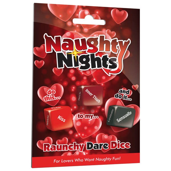 Creative Conceptions Naughty Nights Raunchy Dare Dice Game Three Dice Set - - Sex Games, Coupons and Tricks