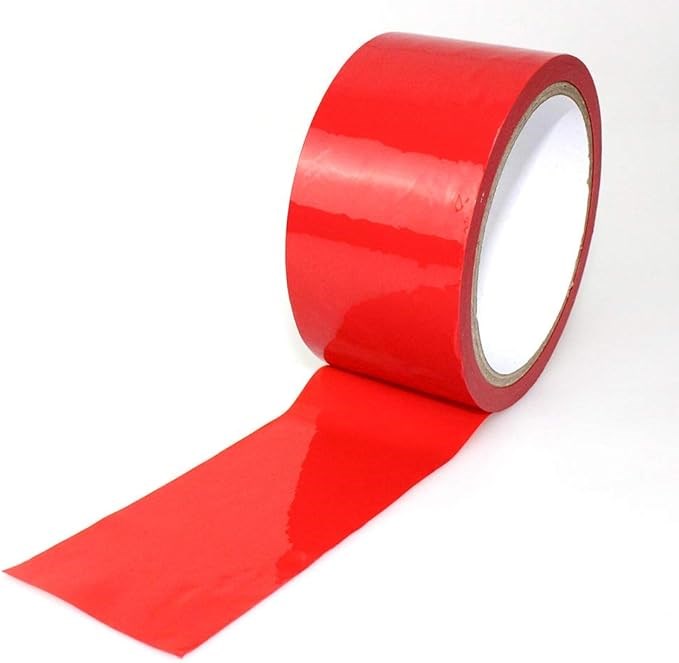 Creative Conceptions Sex Ties & Bondage Tape Red Self Adhesive Restraint - - Cuffs And Restraints