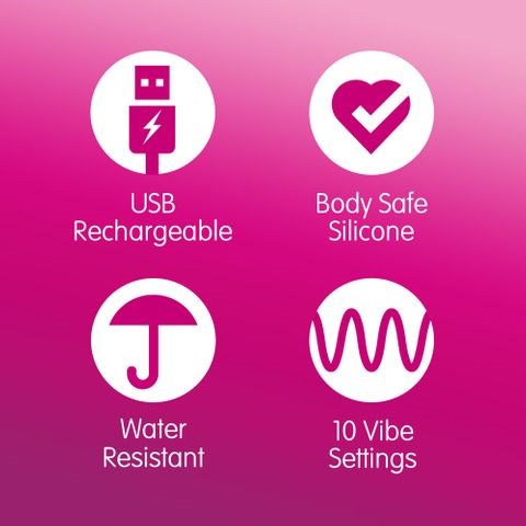 Skins Touch Skins Super Excite Rechargeable Bullet Vibrator Pink Clitoral - - Bullet Vibrators