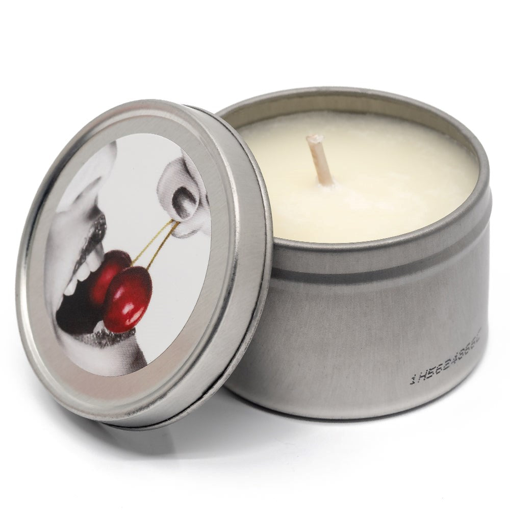 Earthly Body Edible Massage Candles Threesome 3 Pack Watermelon Cherry Strawberry - - Sex Pheromones and Perfumes