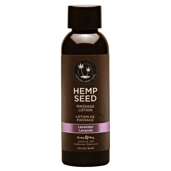 Earthly Body Hemp Seed Scented Adult Massage Lotion 59 ml Intimate Massage - - Massage Oils and Lubricants