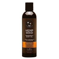 Earthly Body Scented Hemp Seed Massage and Body Oil 237 ml - - Massage Oils and Lubricants