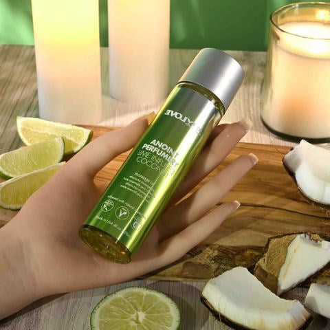 Evolved ANOINT PERFUMERY Lime Infused Coconut Massage Oil 120ml Tropical Blend - - Massage Oils and Lubricants