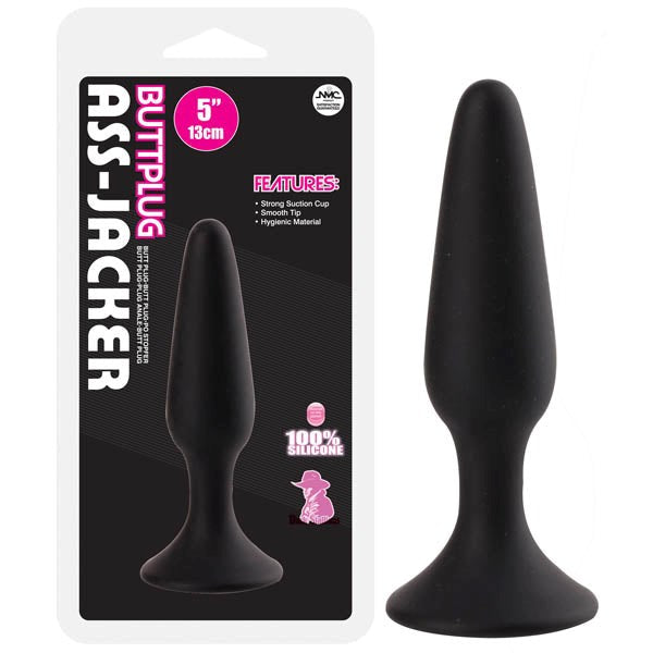 NANMA Corporation Excellent Power Ass Jacker Silicone Butt Plug 13cm Black Premium - - Butt Plugs