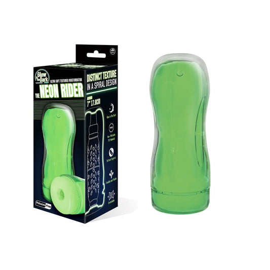 Excellent Power The Neon Rider Glow in Dark Male Masturbator - - Masturbators and Strokers