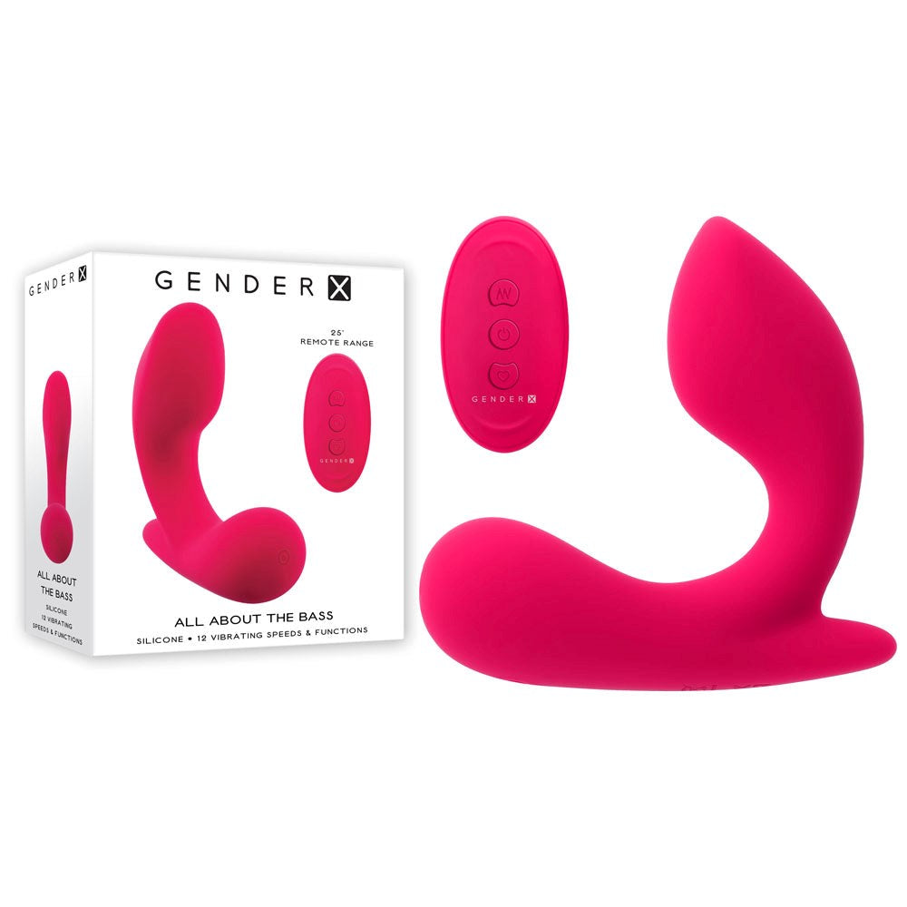 Evolved Gender X ALL ABOUT THE BASS Remote Controlled Wearable Vibrator - - Remote Control Vibrators