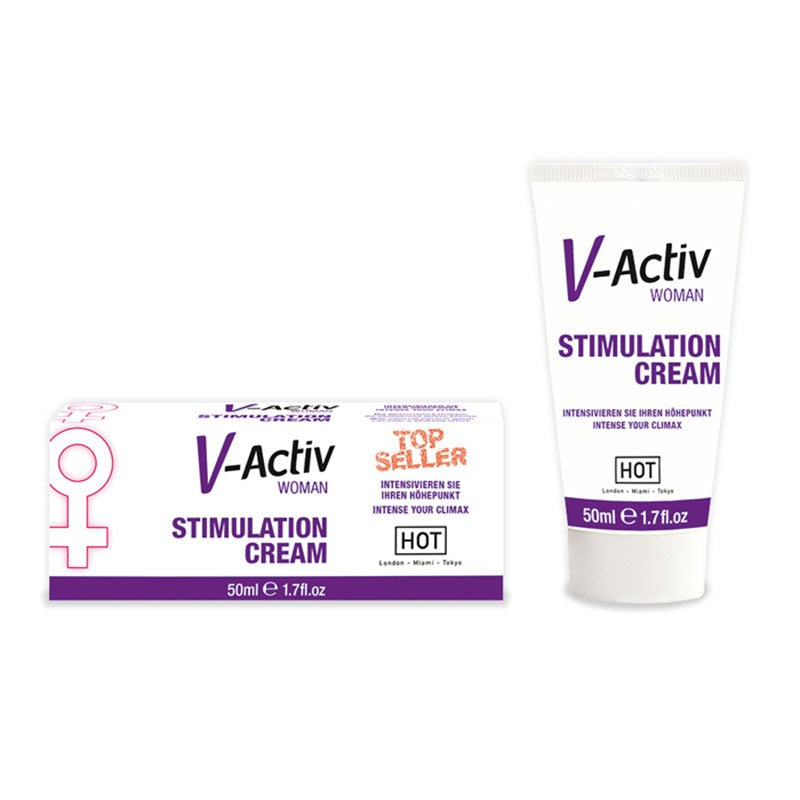 Hot Ero HOT V Activ Stimulation Enhancer Cream for Women 50ml - - Delay and Excite Sprays