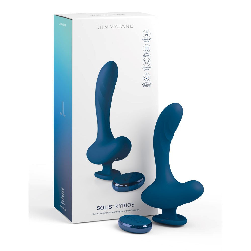 Pipedream Products JimmyJane Solis Kyrios Rechargeable Prostate Massager Blue - - Prostate Toys