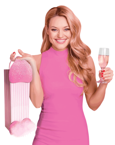 Little Genie 3D Sparkling Penis Novelty Gift Bag - - Party Gifts and Novelties