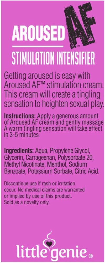 Little Genie Aroused AF Female Stimulation Cream 44ml - - Delay and Excite Sprays