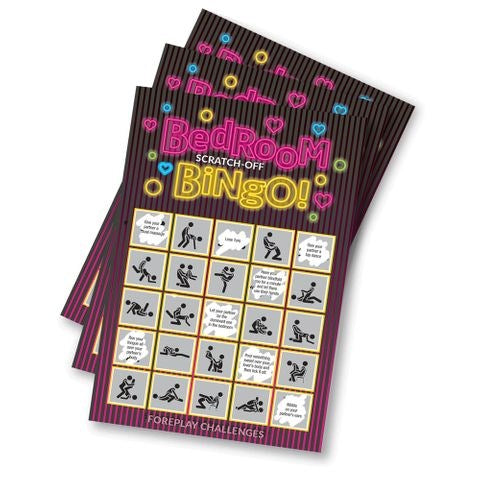 Little Genie Bedroom Bingo Foreplay Scratcher Card - - Party Gifts and Novelties