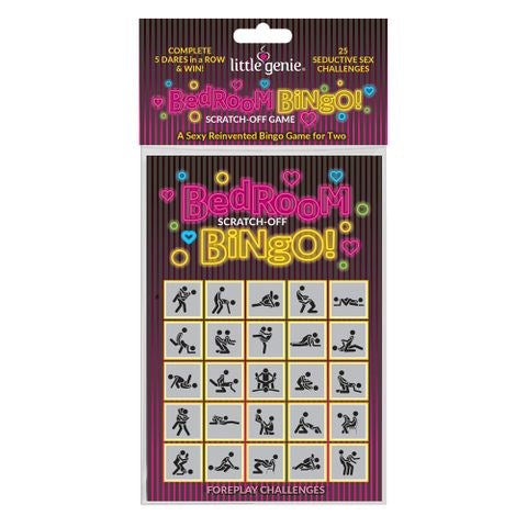 Little Genie Bedroom Bingo Foreplay Scratcher Card - - Party Gifts and Novelties