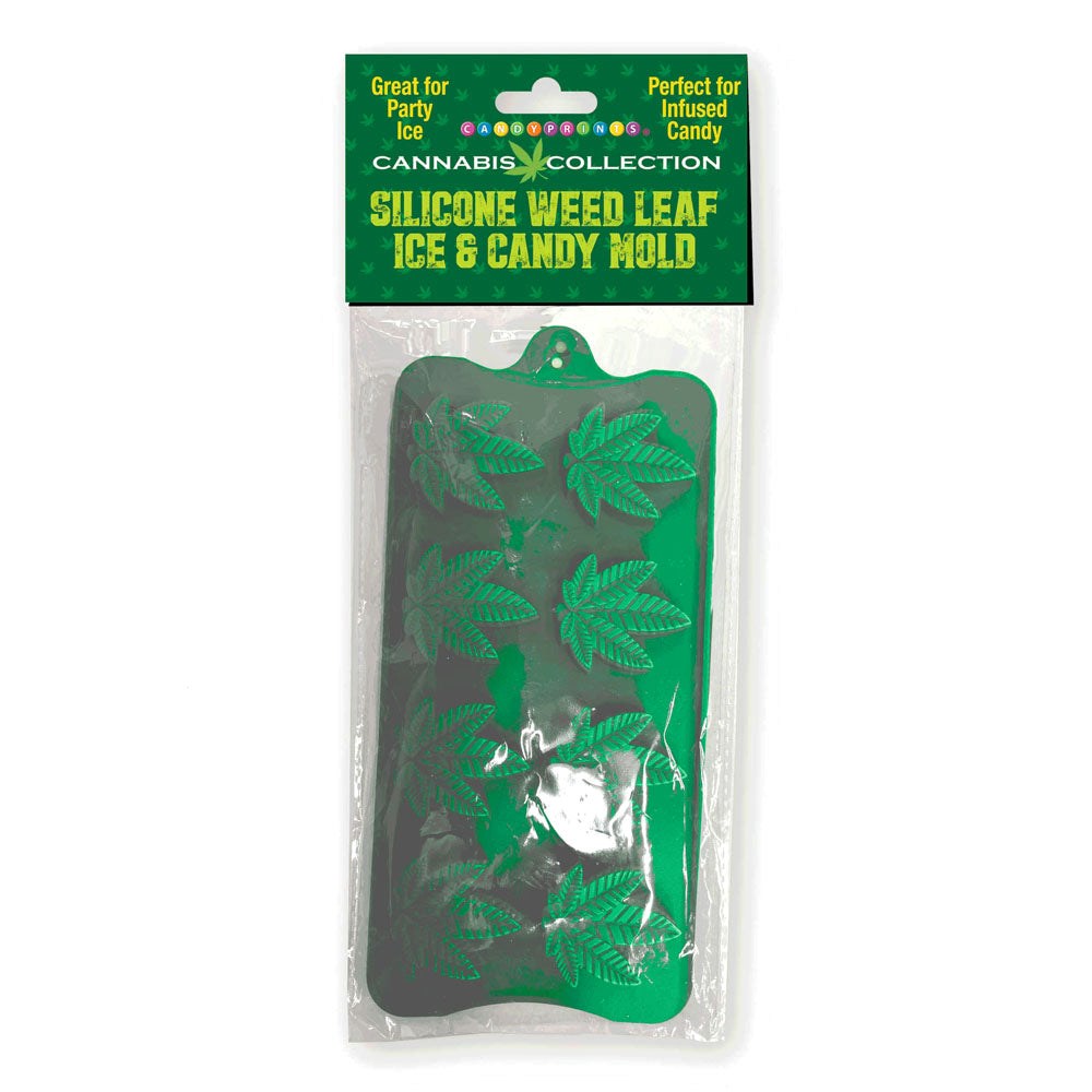 Little Genie Cannabis Silicone Weed Leaf Ice Mould - - Party Gifts and Novelties