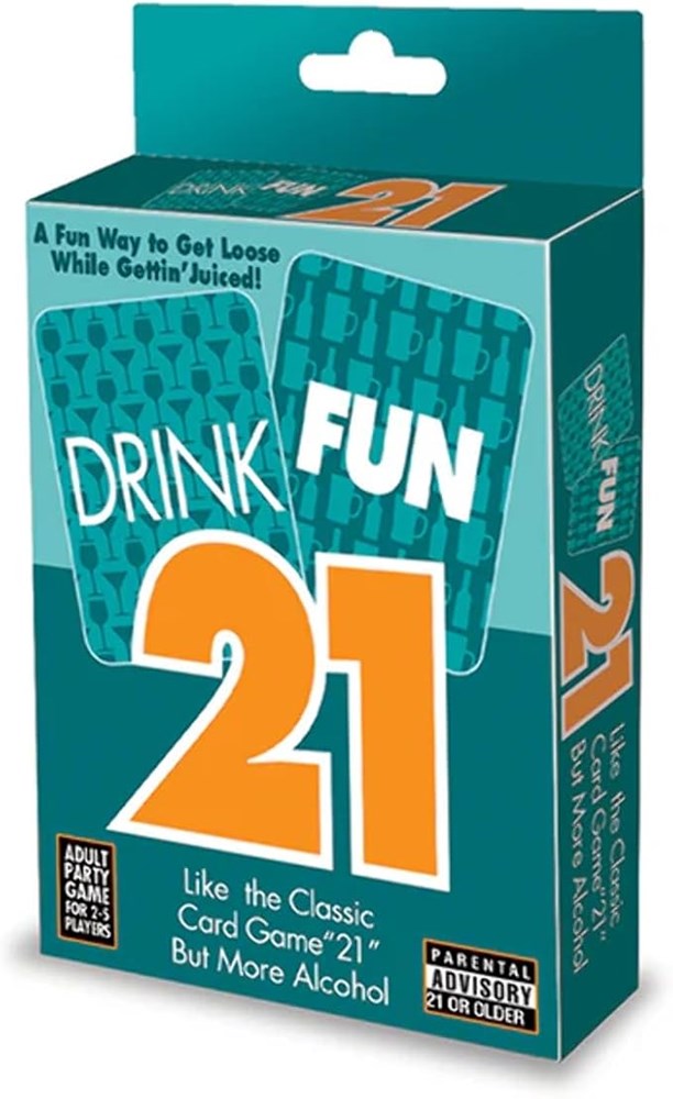 Little Genie Drink Fun 21 Adult Drinking Party Game with Enhanced Deck - - Sex Games, Coupons and Tricks