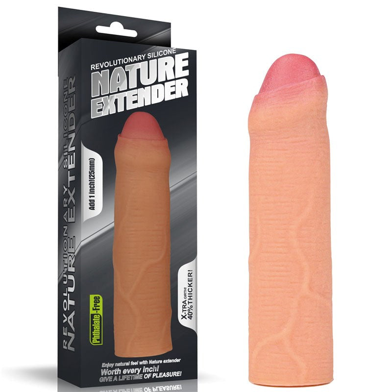 Lovetoy Nature Extender Silicone Uncut Penis Sleeve Premium German Silicone - - Penis Sleeves and Extenders
