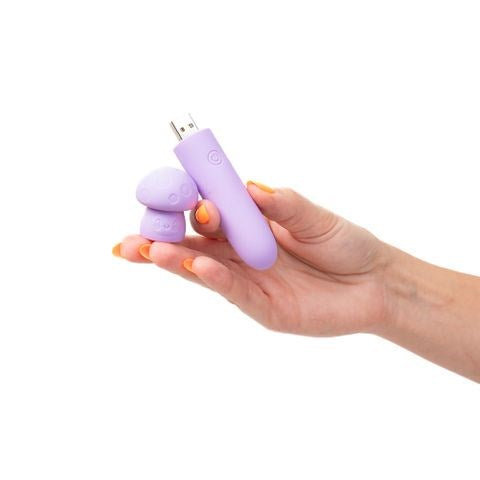 Maia Toys Maia HAPPI Rechargeable 10 Function Bullet Vibrator Purple USB Charging - - Bullet Vibrators