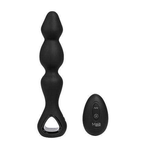 Maia Toys Maia HUDSON Wireless Remote Controlled Anal Vibrator Black - - Anal Vibrators