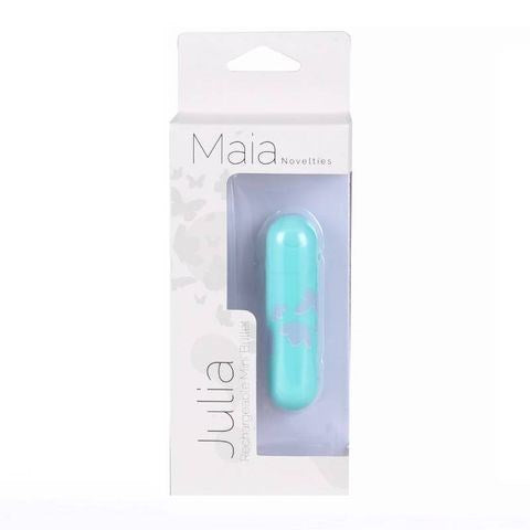Maia Toys Maia Julia 10 Function USB Rechargeable Bullet Vibrator Teal Clitoral - - Bullet Vibrators