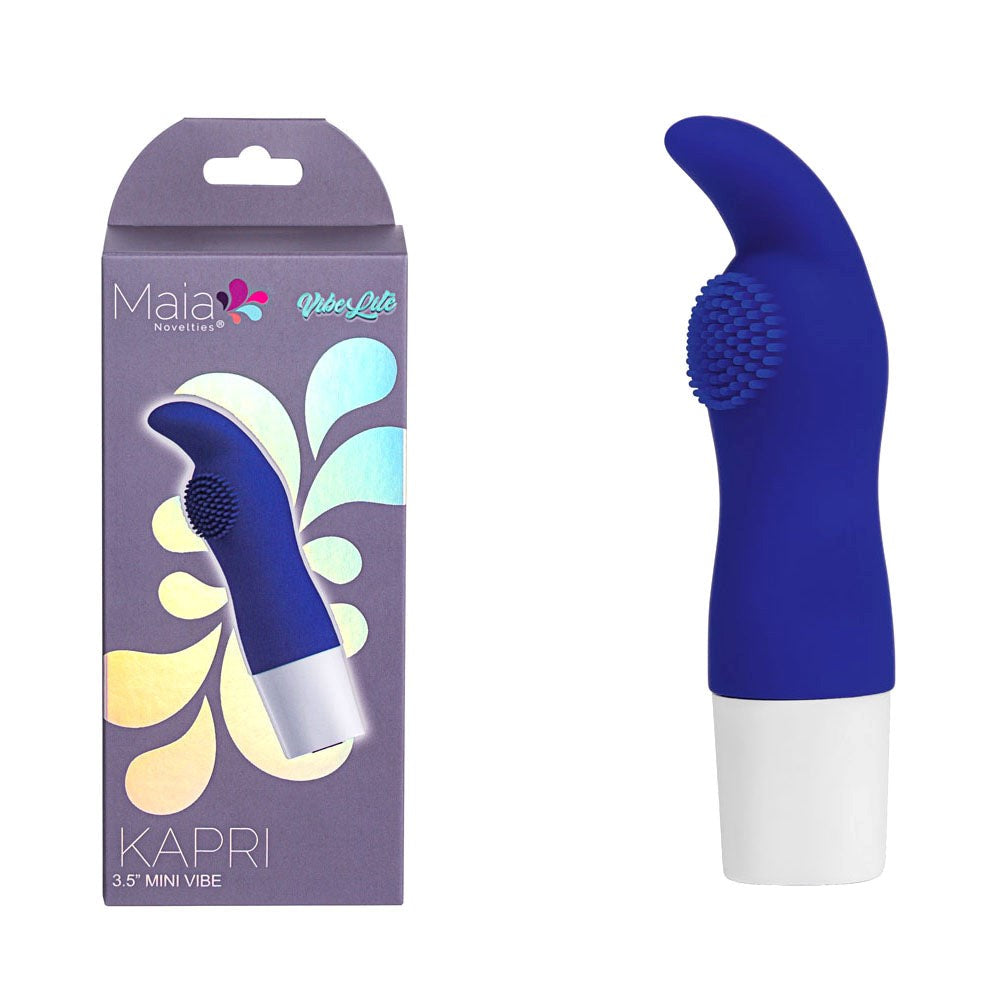 Maia Toys Maia KAPRI USB Rechargeable Vibrating Bullet Vibrator Blue Clitoral - - Bullet Vibrators