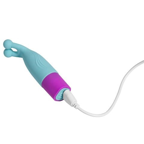 Maia Toys Maia MACI 10 Function Rechargeable Bullet Vibrator Light Blue Clitoral - - Bullet Vibrators