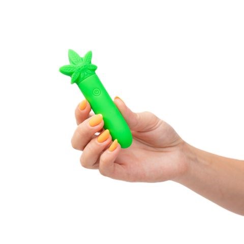 Maia Toys Maia STONI 420 Rechargeable Mini Bullet Vibrator Green USB Charging - - Bullet Vibrators