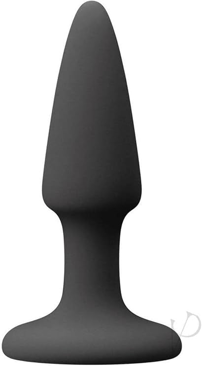 NS Novelties Colours Pleasures Mini Butt Plug Black Premium Silicone Design - - Butt Plugs