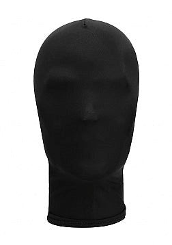 Shots Toys Ouch Subjugation Bondage Hood Mask Black Premium Spandex Design - - Bondage Hoods
