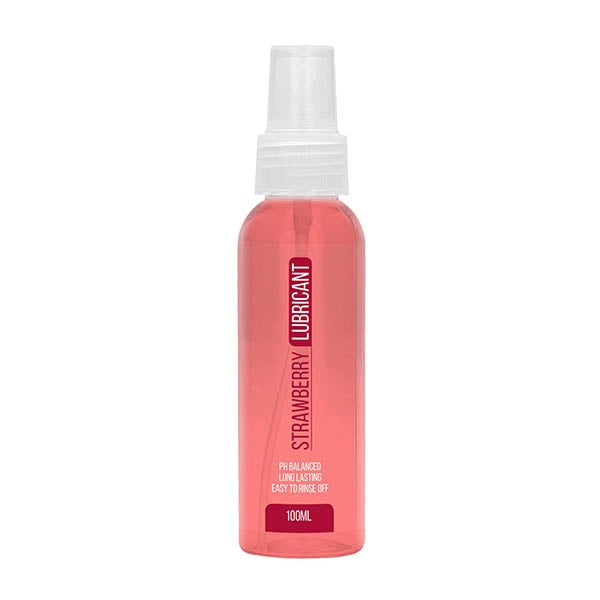 Shots Toys Pharmquests Strawberry Flavoured Water Based Lubricant 100ml Safe - - Water Based Lubes