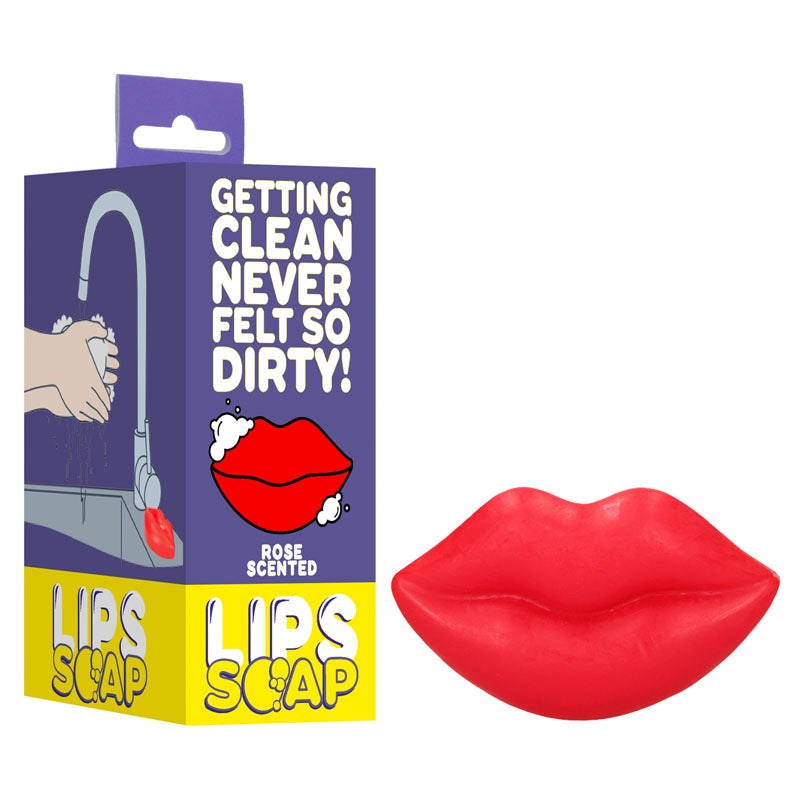 Shots Toys S LINE Kiss Rose Scented Novelty Soap Lip Shaped Bath Bar - - Party Gifts and Novelties