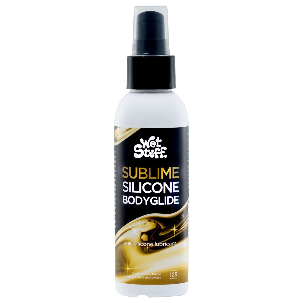 Gel Works Wet Stuff Sublime Anal Silicone Lubricant Pump Bottle 125g Premium - - Anal Lubes