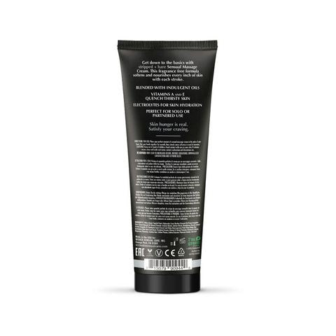 Wicked Sensual Care STRIPPED & BARE Unscented Massage Cream for Sensual Touch - - Massage Oils and Lubricants