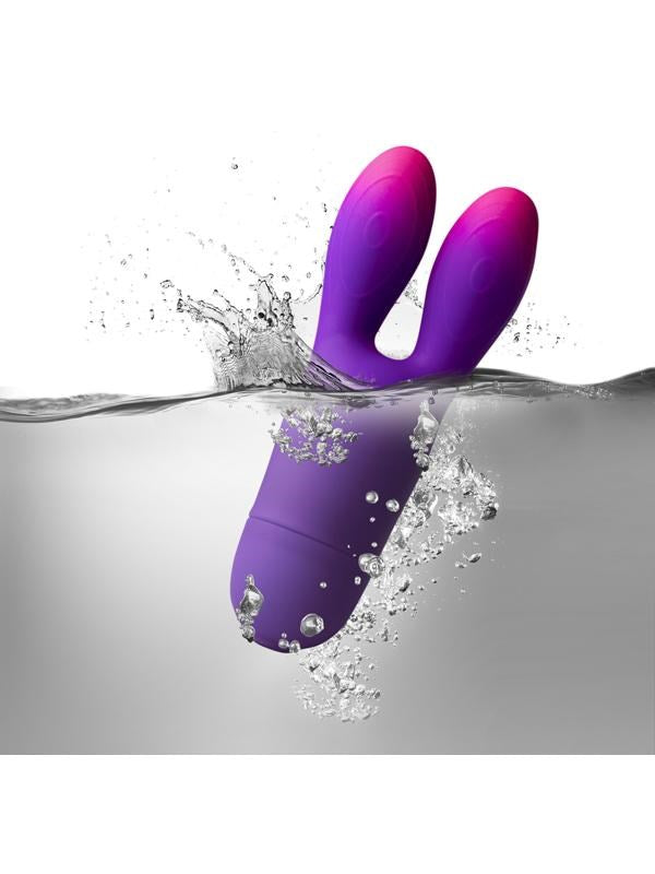 Rocks Off Glo Girl Bunny 10 Function Rabbit Ear Vibrator Dual Motor - - Rabbit Vibrators