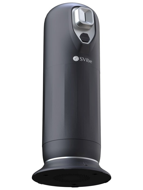 Svibe Snail Vibe Ikon Jet Male Masturbator Black with Vibration Thrusting - - Masturbators and Strokers