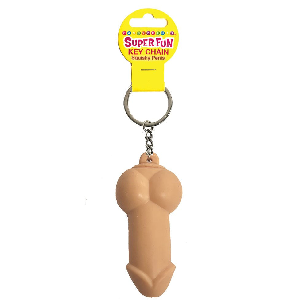 Little Genie Super Fun Squishy Penis Novelty Key Chain - - Party Gifts and Novelties