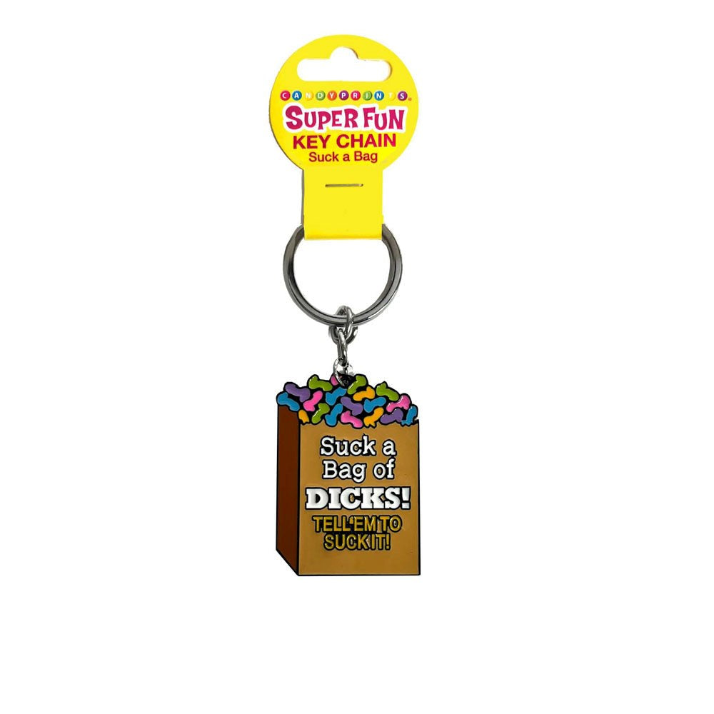 Little Genie Super Fun Suck A Bag Novelty Key Chain - - Party Gifts and Novelties