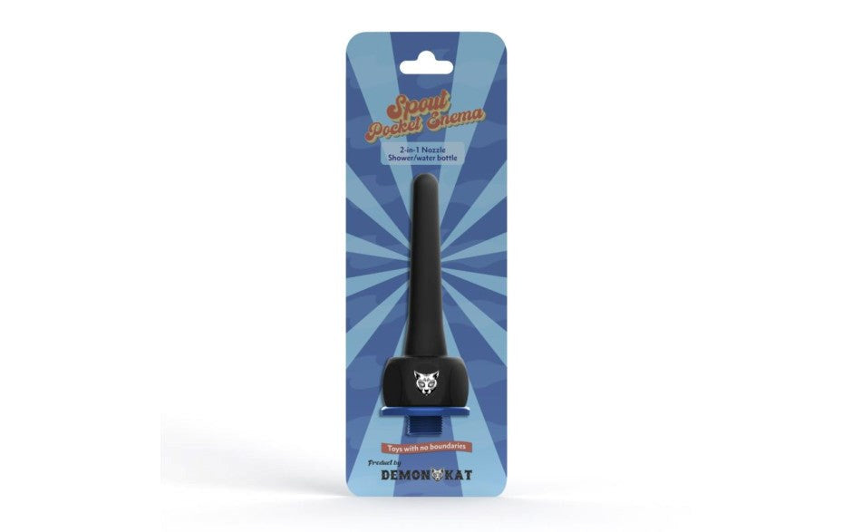 Demon Kat Spout Pocket Enema System Anal Cleansing Kit with Shower Attachment - - Enemas and Douches