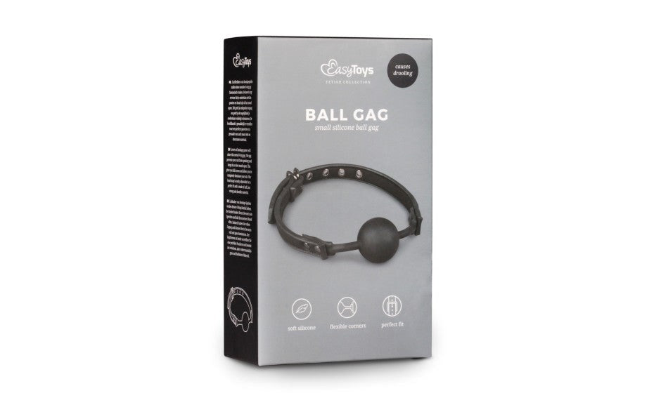 Fetish Collection Bondage Ball Gag With Silicone Ball Premium Restraint - - Bondage Gags and Bits