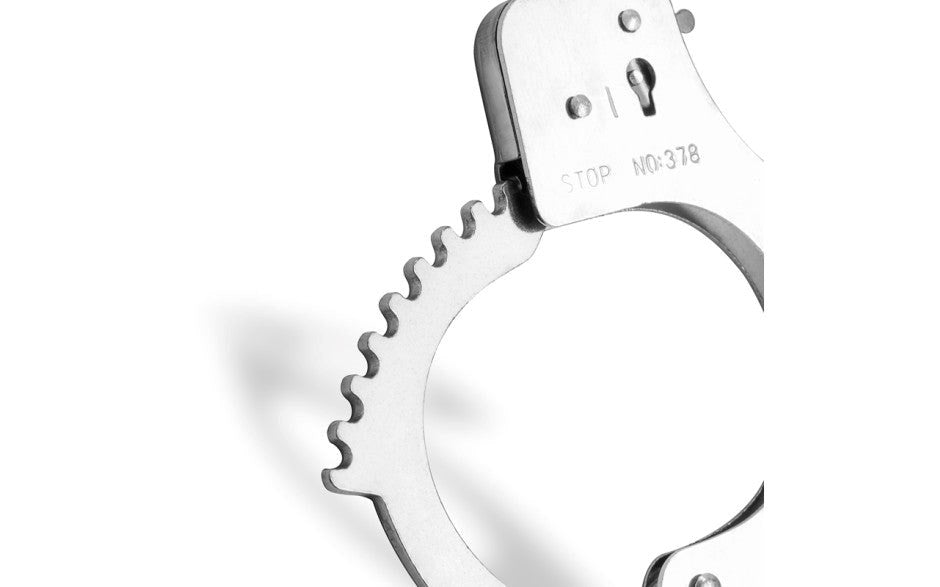 Fetish Collection Classic Metal Hand Cuffs Silver Premium Restraints - - Cuffs And Restraints