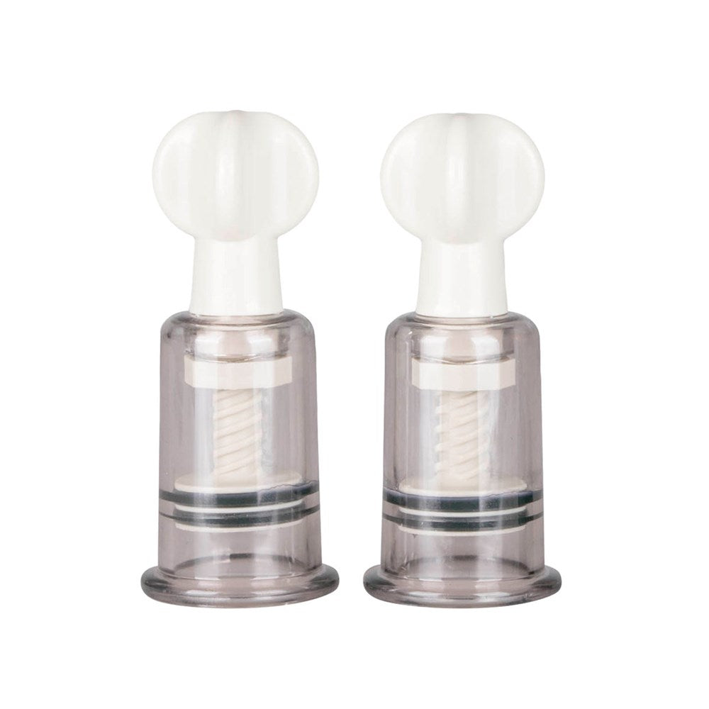Fetish Collection Nipple and Clit Suckers 2 Piece Dual Size Suction Set - - Nipple and Clit Clamps