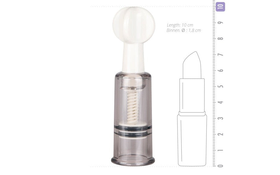 Fetish Collection Nipple and Clit Suckers 3 Piece with Suction Control - - Nipple and Clit Clamps