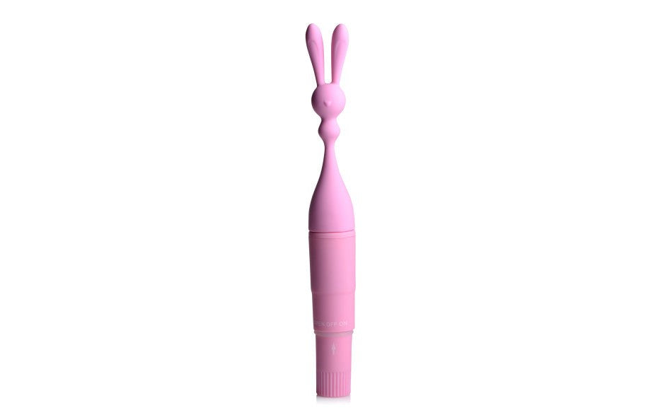 XR Brands Frisky Bunny Rocket Multi Function Silicone Vibrator Dual Stimulation - - Personal Massagers