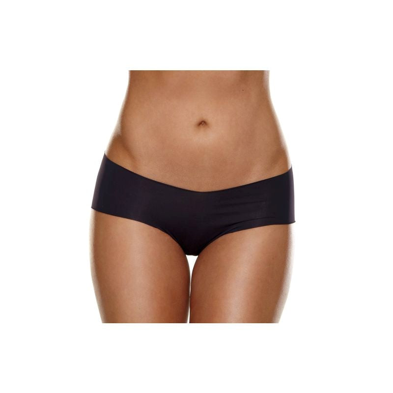 Xgen Products Hollywood Curves Invisible Womens Bootyshort Black Seamless - - G-Strings, Panties and Shorts