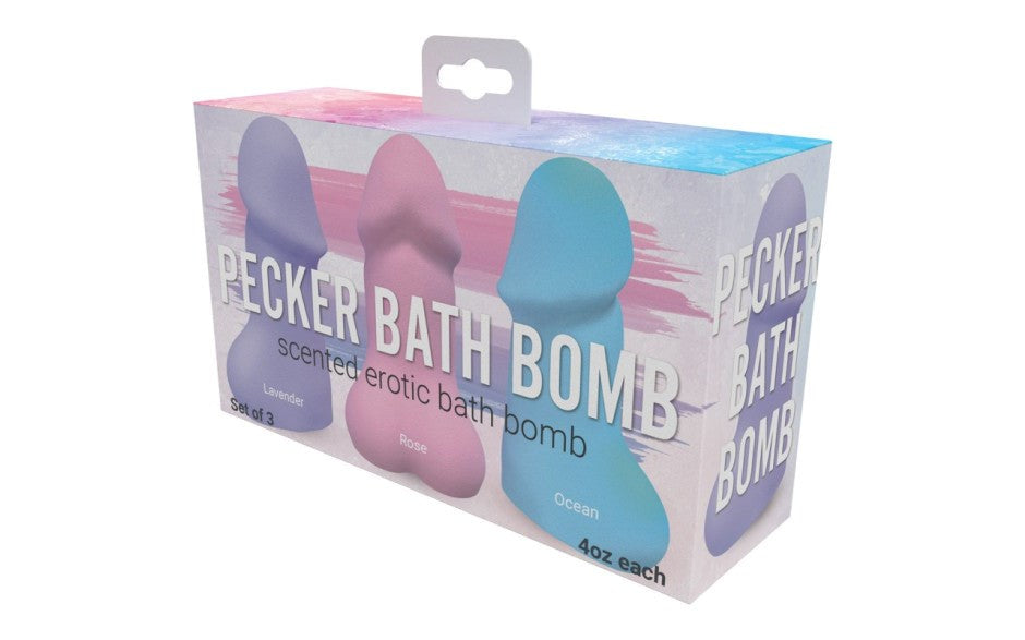Hott Products Erotic Scented Pecker Bath Bombs - - Party Gifts and Novelties