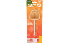 Hott Products Lusty Lickers Candy Ass Shaped Mai Tai Lollypop - - Party Gifts and Novelties