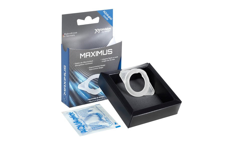 JoyDivision MAXIMUS Silicone Penis Ring Medium German Medical Grade - - Stretchy Cock Rings